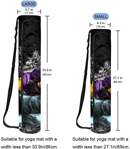 Bolsa de transportadora de ioga de açafrão de neve com alça de ombro de ioga bolsa de ginástica bolsa de praia