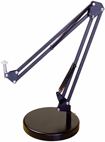 Base da lâmpada da mesa do fopato: redonda 7,5 polegadas de montagem para lâmpadas de mesa, lupa com luz, suporte de mesa de braço de microfone, lâmpada de mesa do braço de balanço, para escritório doméstico, compatível com LK-1 cl-2