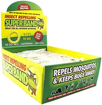 Pesquisa Evergreen Research Mosquito e insetos Repetir Bracelete - Óleos Baseados em Plantas Naturais sem Deet -