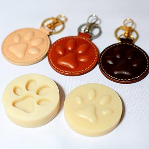 Designer couro artesanato cão pata de gato key manusear decoração modelando molde de plástico com corte de molde de plástico de corte - conjunto de moldes -
