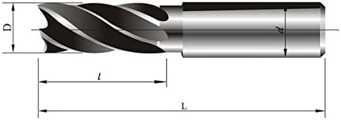 Fim de 4 mm, 3 flauta, comprimento da lâmina 17,5 mm para CNC URSS 1 PCS