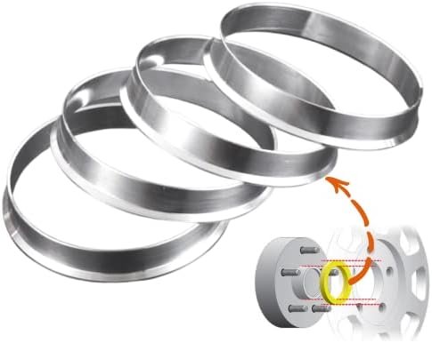 Anéis centrados no hub de Laicarvor 72,6 a 65,1 liga de alumínio OD = 72,6mm ID = 65,1 mm Qty
