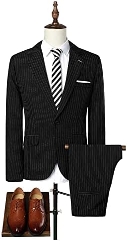 traje de iopqo gravata masculina traje listrado de inverno de boas-vindas Terno de ponta e calça de ponta de traje de verão para homens