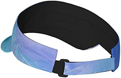 Textura de tinta a óleo azul impressa em protetor solar adulto, soleira de verão com um design de topo aberto, chapéu de