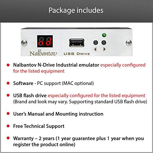 Nalbantov emulador de disquete USB emulador de disco N-Drive Substituição industrial para unidade de disquete de 5,25