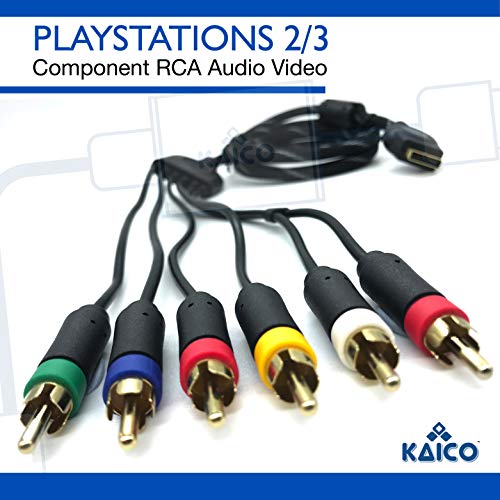 Componente Kaico PS1/2/3 e composto, todos em um vídeo de áudio High Def Cable para Sony PlayStation PS1, PlayStation