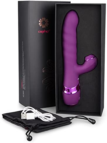 Brinquedos sexuais de vibrador de coelho de vibrador empurrando - vibrador vibratório realista de EuPher com 3 vibração