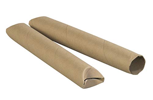 Tubos de correspondência do Aviditi Snap Seal Kraft, 2-1/2 x 36 polegadas, pacote de 34, para remessa, armazenamento, correspondência e proteção de documentos, plantas e pôsteres