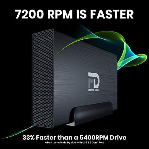 Fantom Drives FD 10TB 7200RPM DUSTO RUDO EXTERNO - USB 3.2 GEN 1-5GBPS & ESATA - GFORCE 3 Alumínio - Prata - Compatível com Mac/Windows/PS4/Xbox