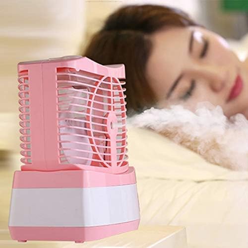 Y-lkun fã USB 70ml umidificador de ar condicionado usb água fã de fã de ventilador de ar de resfriamento de ar de resfriamento portátil de ar condicionado em casa rosa portátil smart