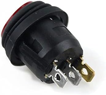 Rayess 1pcs kcd1 redonda à prova d'água de 3pin Rocker Rocker Rocker 10 A 250VAC 125V Lâmpada de lâmpada de cinto plana