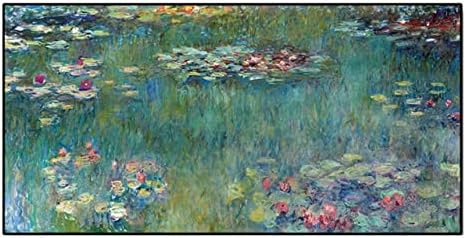 Wunm Studio CE Reprodução impressionista Claude Monet Lotus Lotus Pintura Arte da parede Pintura a óleo pintada à mão-Impressão