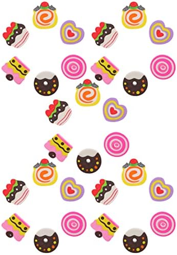 Cabilock 3d Puzzles Cupcake Toppers Cupcakes Toppers de crianças Presentes 30pcs A borracha de lápis portátil A borracha de