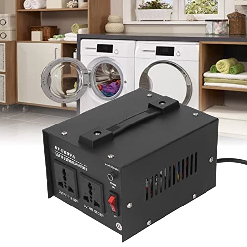 Transformador de 500W de passo, 9A Pesquisa de tensão pesada Saída de 110V a 220V de 220V a 240V para secador de cabelo, espremedor, purificador de ar