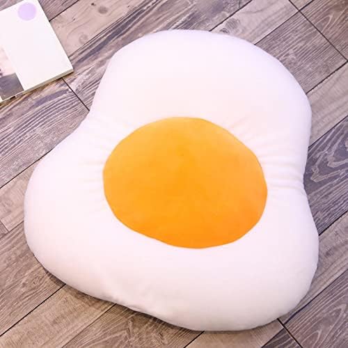 HooGao escalfado com travesseiro de ovo de pelúcia Doll Darkyellow