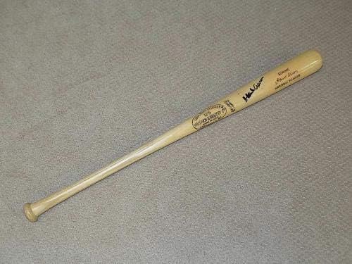 Hank Aaron H&B Assinou Game Bat Atlanta Braves HOF PSA DNA GU 6 - MLB Autographed Game Usado Bats
