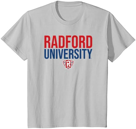 T-shirt empilhada da Universidade de Radford