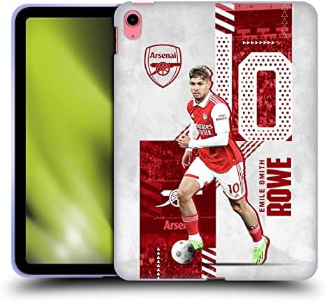 Projetos de capa principal licenciados oficialmente o Arsenal FC Smith Rowe 2022/23 Primeira equipe de gel de gel suave compatível com o Apple iPad 10.9