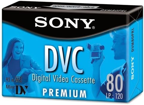 Sony Premium Grade Digital DVC Cassete de vídeo, 80 minutos
