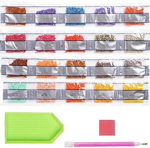 KTCLCATF Motivacional Start Highway Sunset Gem Diamond Painting Kits por números para adultos iniciantes, tinta completa com