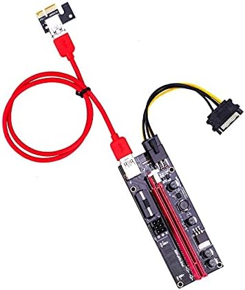 Conectores PCI -E Express USB3.0 1x TO16X Extender Riser Adaptador SATA Extender Adapter Card Riser Sata 15 pinos a 6 pinos -