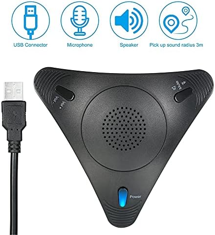 FZZDP Microfone USB Microfone omnidirecional Microfone com rede com fios de desktop Função mudo do controle de volume