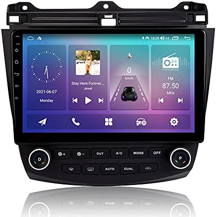 10.1 '' Android 10.0 Rádio estéreo Fit para Honda Accord 7th 2003 ~ 2007 Unidade de cabeça GPS Navigação CarPlay 4G WiFi Bluetooth