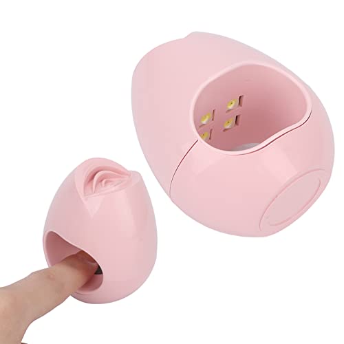 Lâmpada de secador de unhas rosa, dedo único USB mini portátil em forma de rosa em forma de uv uvil lâmpada de unha 16w lâmpada