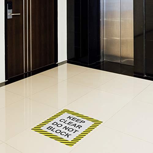 Mantenha os decalques claros do piso não bloqueiam os adesivos pretos de estilo de vida vertical de estilo de vida vertical 17 polegadas mais longas