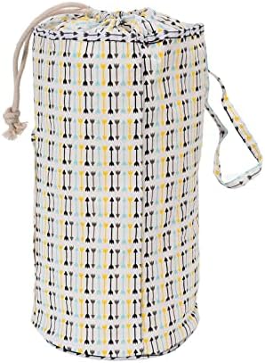 Bolsa de armazenamento de fios, sacola de tricô com cordão de gole de fio Organizador de crochê Acessórios de tricô grandes para