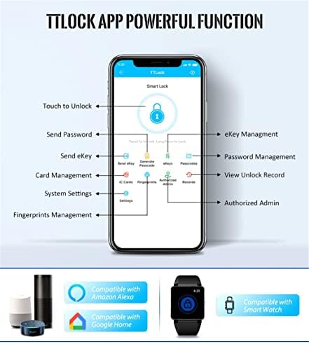 WYWWWDXF PORTA DE ENTRADA Touch Touch Código Cartão Mecânico App Mechanical Control Remote Lock Auto Lock Security for