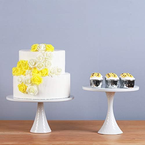 Conjunto de Hotity de 2 stands redondos de bolo moderno Design Sobessert Display Bolo Stand Cupcake Stands para Celebração de festa