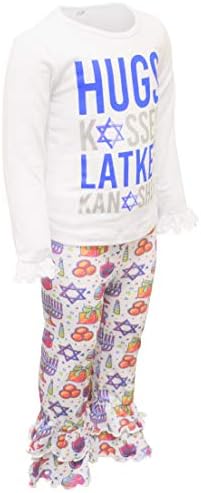 Garotas únicas abraços beijos latkes knishes hanukkah roupas