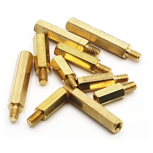 10pcs M2.5 m3 m4 Stanho de bronze hexágo