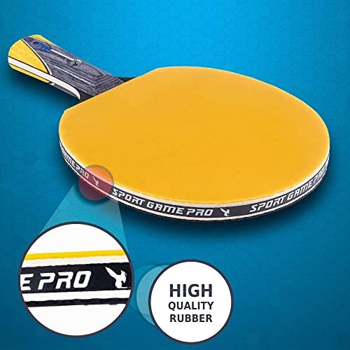 Ping Pong Paddle com Caso Spin + Killer de Grátis - Tennis de mesa profissional para jogadores iniciantes e avançados - Melhore suas habilidades de pingue -pongue com Jt Ping Pong Patdle