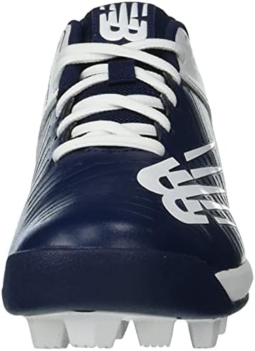 4040 V6 de New Balance Sapato de beisebol moldado, Marinha/Branco, 6,5 Big Kid