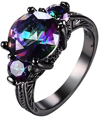 2023 Novo engajamento Rodada de zircões de zircões femininos anéis de casamento anéis de jóias para mulher anel de damas de diamante completo 1989 anel