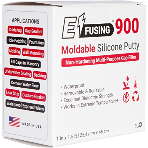 E/Fusing 900 Moldable Silicone Putty - Black