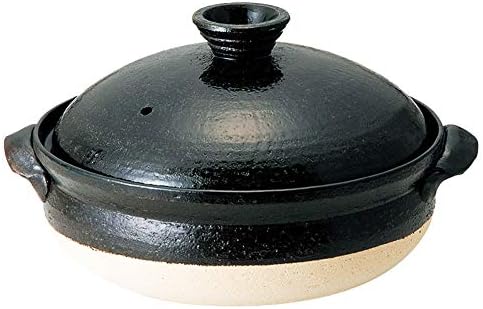 Cerâmica japonesa 16276500 Black Pot, 8,5 fl oz, esmalte preto, nº 8, peso leve