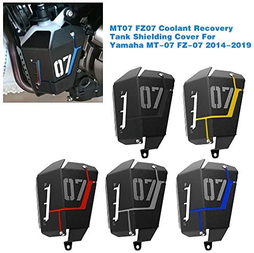 Tickas MT07 FZ07 Acessórios para motocicletas Campa de blindagem de recuperação de refrigerante para Yamaha MT-07 FZ-07