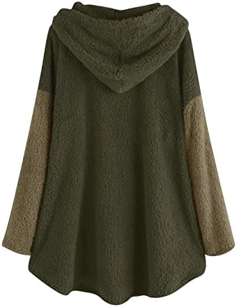 Autono feminino e inverno casual cor macia de cor mole quente com capuz de tamanho grande vestidos de camisola de jaqueta 2022
