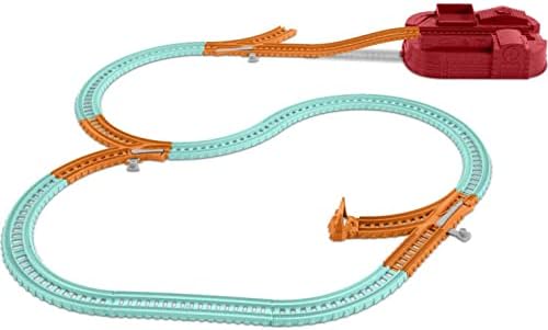 Thomas & Friends Trackmaster Builder Bucket, contêiner de armazenamento com 25 peças de trem e peças de reprodução para crianças em idade pré -escolar [ exclusivo]