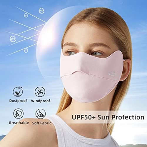 Cobertura de rosto UV UPF 50+ mulheres Máscara de verão respirável Proteção solar Proteção solar reutilizável Tampa de rosto de face ao ar livre Sln3m072