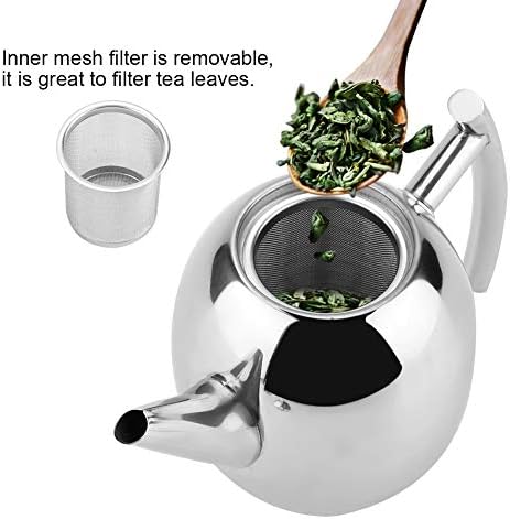 Tule de aço inoxidável, chaleira com infusor removível, panela de chá para fabricante de chá para chá solto