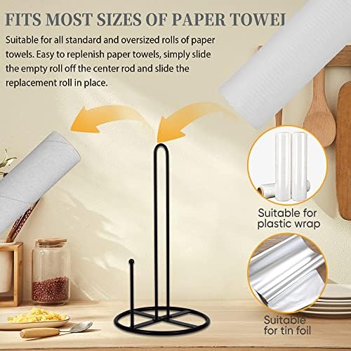 Dispensador de toalhas de papel, portador de toalhas de papel simplehuman, suporte de rolo de cozinha preto, suporte de toalha de papel