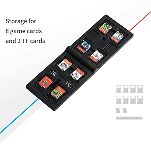 Caixa de cartões de jogo do Switch Gulikit, Basics Playstand para Switch OLED/Switch Lite, suporte dobrável portátil