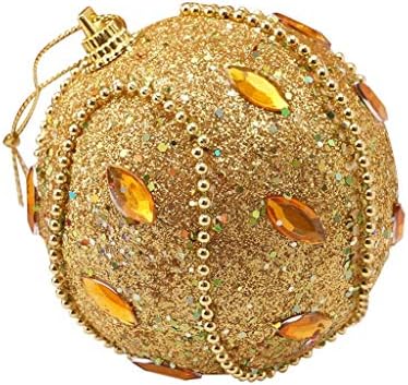 Baubles de Natal grande decoração Xmas Baubles Glitter Christmas Ornament 8cm Ball Tree Rhinestone Decoration pendura decorações de