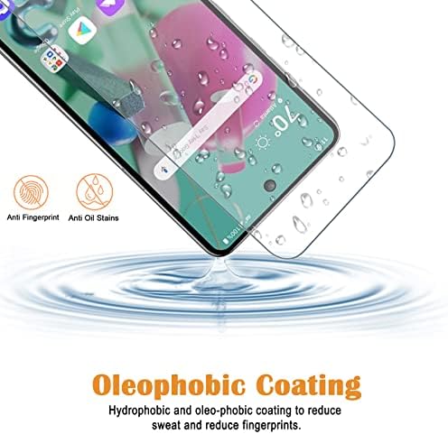 Protetor de tela de pacote KKeiko 3 compatível com LG K92 5G, protetor de tela de vidro temperado para LG K92 5G, amigável para casos,
