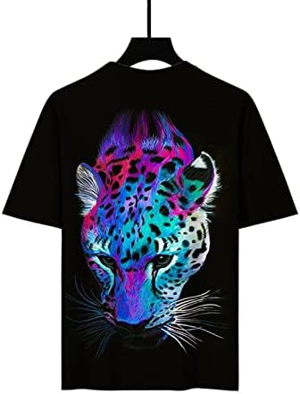 Men, camiseta gráfica, hipster hip hop tie-dye tigre leopardo camise
