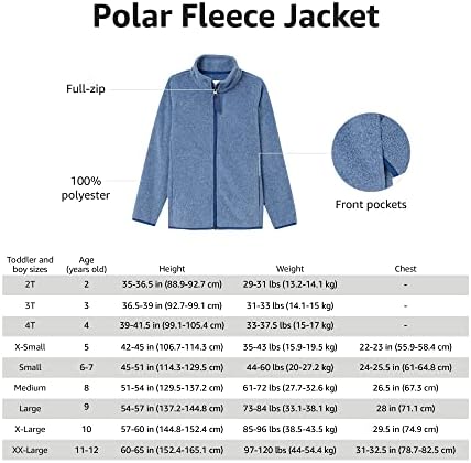 Essentials Boys e crianças de lã Polar Full-Zip Jacket
